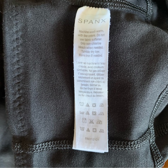 SPANX Black Seamed Leggings Size S - Picture 5 of 7